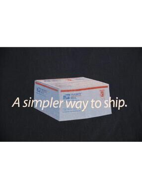 US Post Office Blue Shirt Large Simpler Way To Ship Made USA